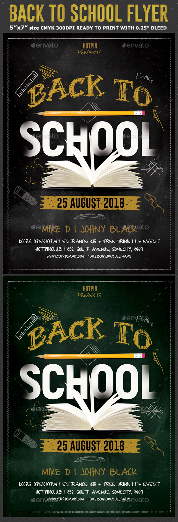 Back to School Party Flyer - Events Flyers