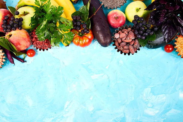 Healthy colorful food selection - Stock Photo - Images