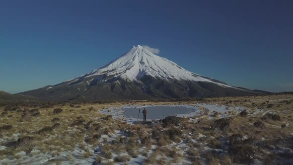 Photographing Mount Taranaki