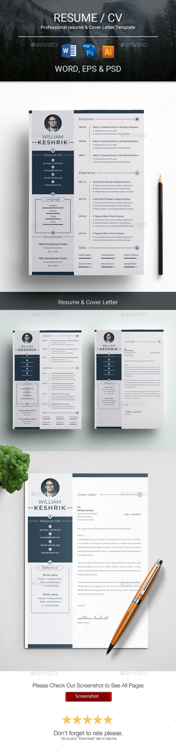 Resume Templates From Graphicriver