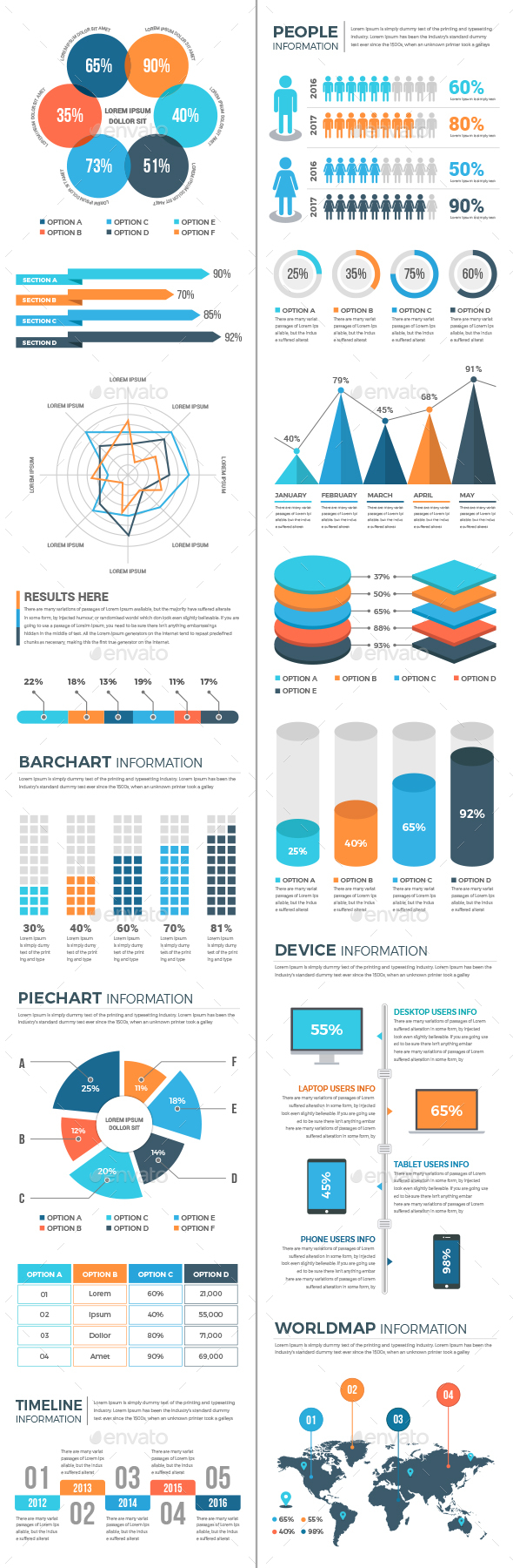 Business Infographic Elements - Infographics