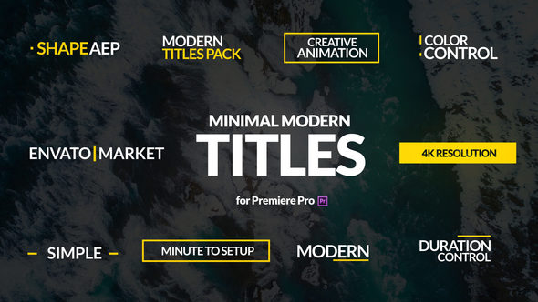 Minimal Modern Titles for Premiere Pro | Essential Graphics