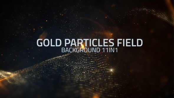 Gold Particles Field Background 11in1