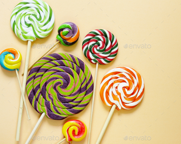 erectie galop dynamisch Colorful Lolly Pop Candy Stock Photo by Dream79 | PhotoDune