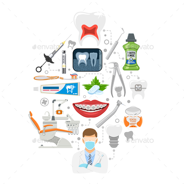 Dental Services Infographics - Health/Medicine Conceptual