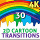 2D Cartoon Transitions Pack - VideoHive Item for Sale