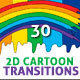 2D Cartoon Transitions Pack - VideoHive Item for Sale