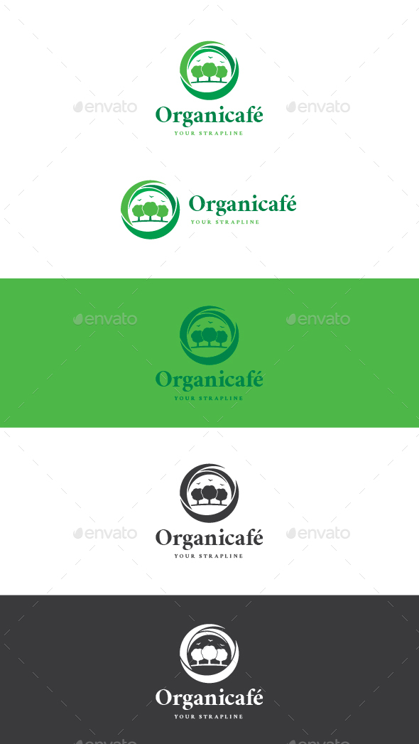 Organicafé Logo - Nature Logo Templates