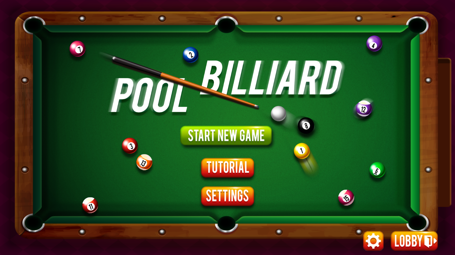 8 Ball Pool Billiards - HTML5 Sports Game - 