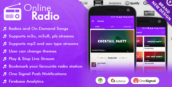 Online Radio With Material Design. - CodeCanyon Item for Sale
