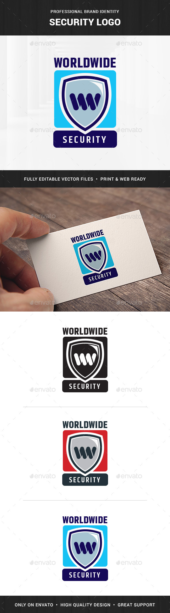 Security Logo Template - Letters Logo Templates