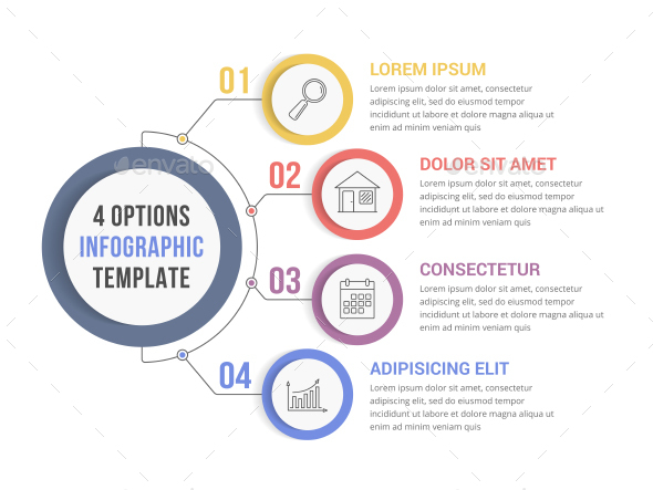 4 Steps Infographics - Infographics