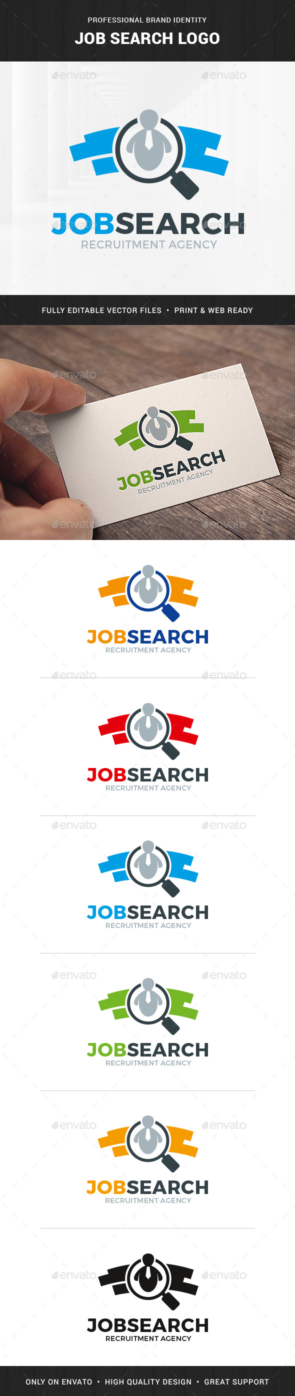 Job Search Logo Template - Humans Logo Templates