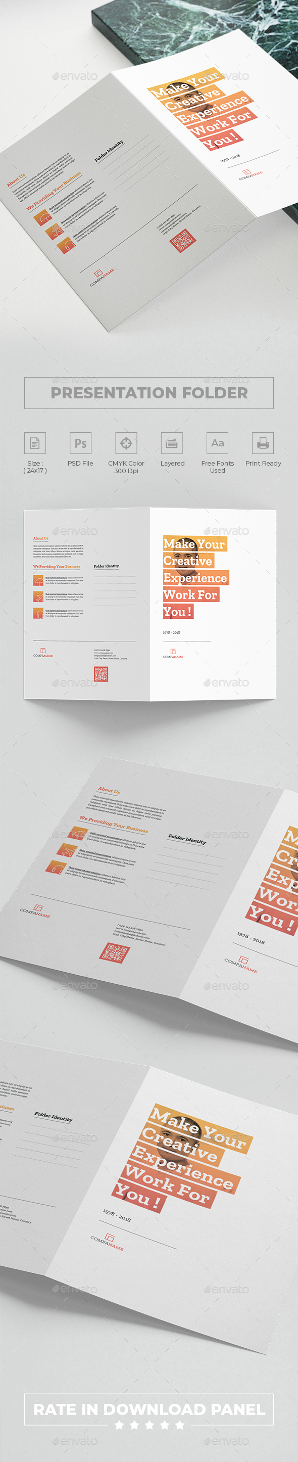 Presentation Folder - Stationery Print Templates