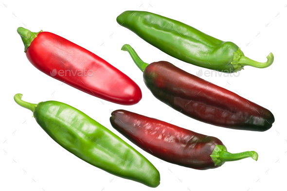 Numex r naky chiles, paths - Stock Photo - Images