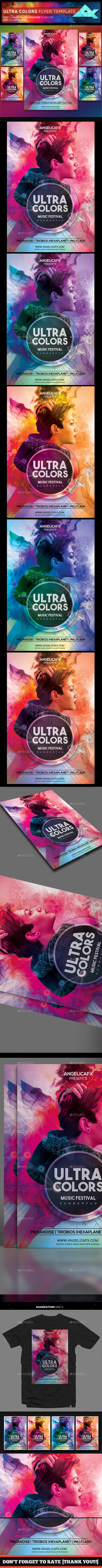 Ultra Colors Photoshop Flyer Template
