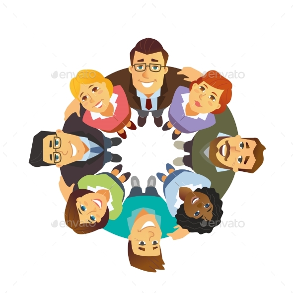Business Team - Cartoon People Character Isolated - People Characters