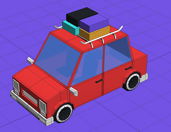 Low Poly Car - 3Docean 22359048