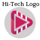 Hi-Tech Glitch Logo