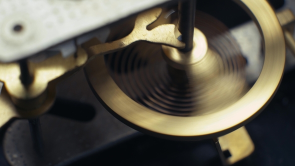 Rotating Gears Mechanical Watches, Pendulum Clock alt