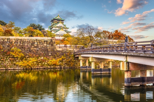 Osaka Castle in Autumn Stock Photo by SeanPavone | PhotoDune