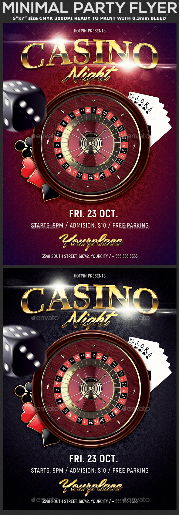 Casino Night Flyer Template - Events Flyers