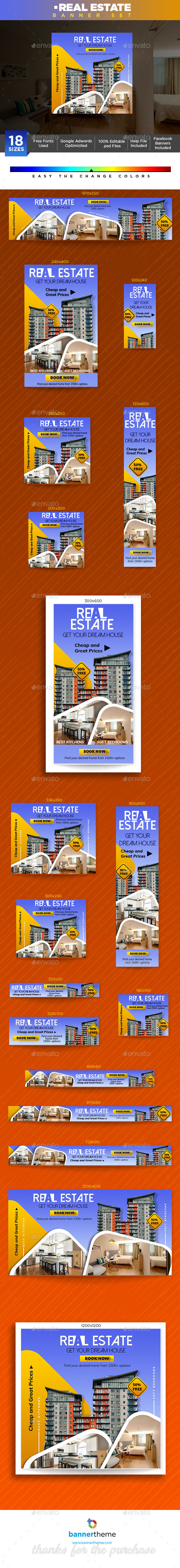 Real Estate Banner - Banners & Ads Web Elements