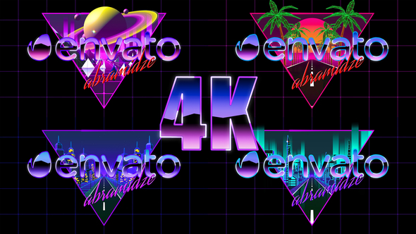 80s Retro Logo - VideoHive 22336621