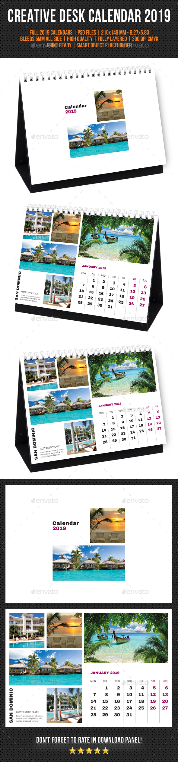 Creative Desk Calendar 2019 V33 - Calendars Stationery