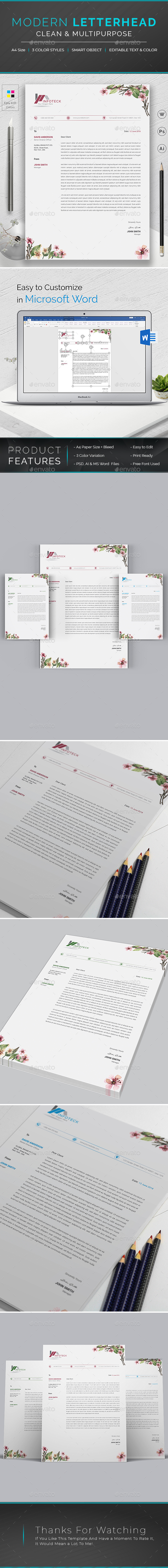 Letterhead - Stationery Print Templates