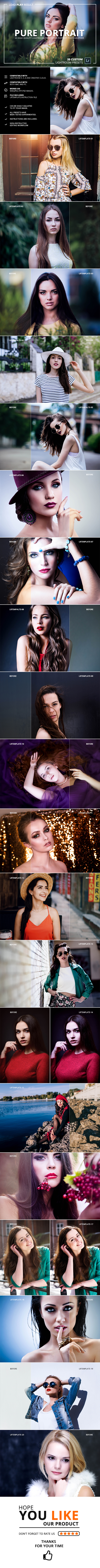 20 Pure Portrait Lightroom Presets - Portrait Lightroom Presets