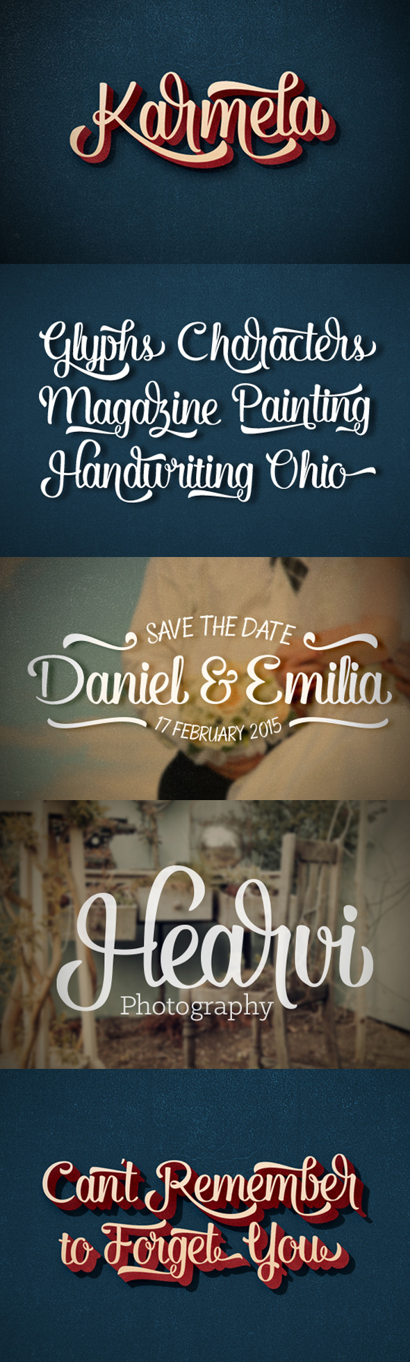 Karmela Script - Script Fonts