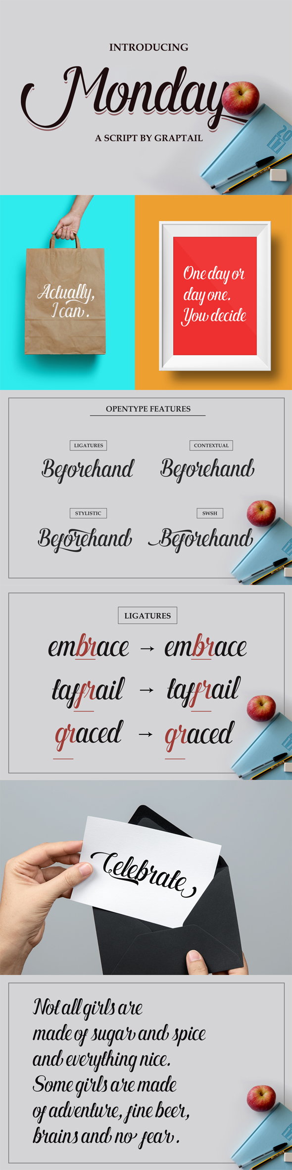 Monday Script - Script Fonts