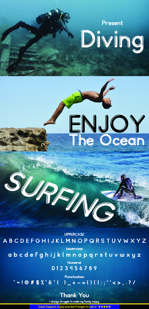 Diving - Sans-Serif Fonts