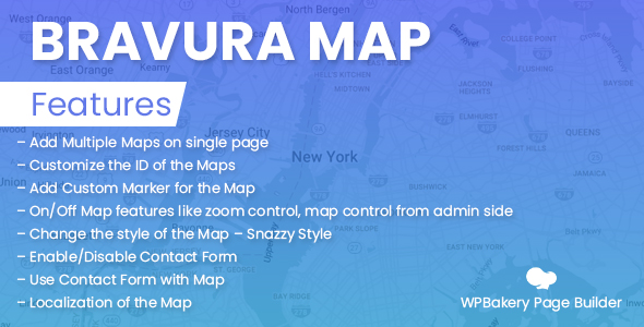 Bravura Map for WPBakery Page Builder