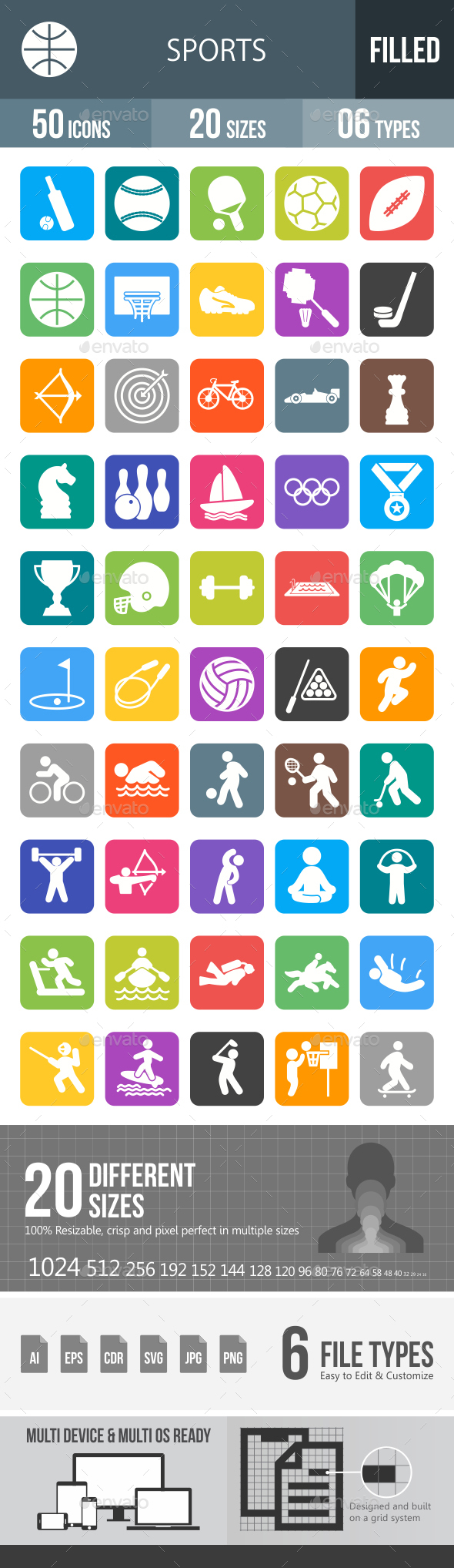 Sports Glyph Inverted Icons - Icons