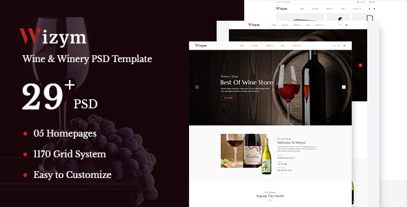 Wizym WineWinery - ThemeForest 22288689