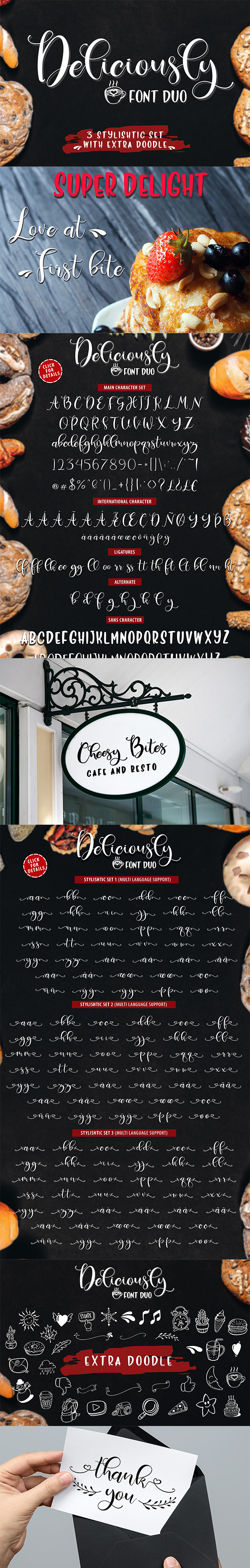 Deliciously Font Duo Set - Script Fonts