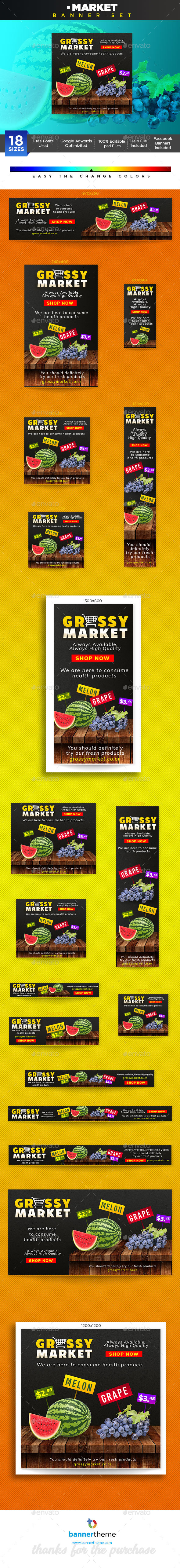 Market Banner - Banners & Ads Web Elements