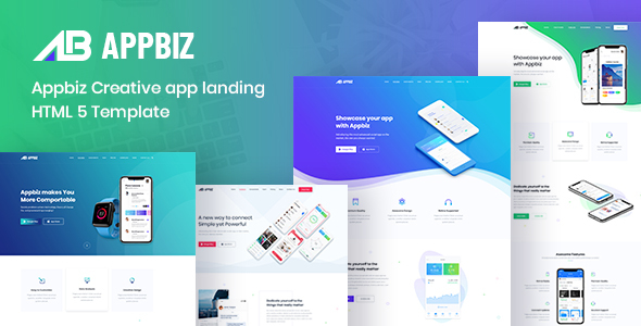 Appbiz– Apps Landing HTML Template.