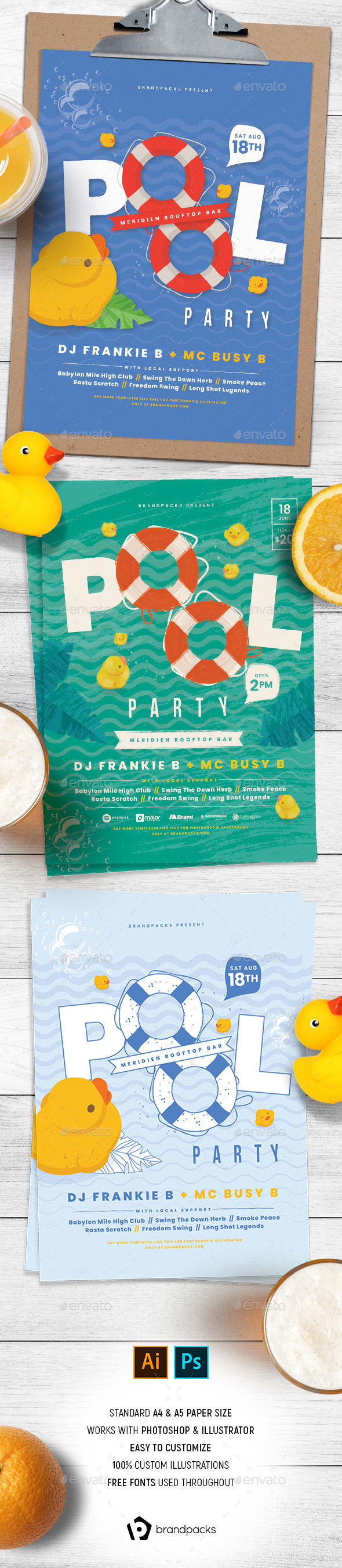 Pool Party Poster / Flyer