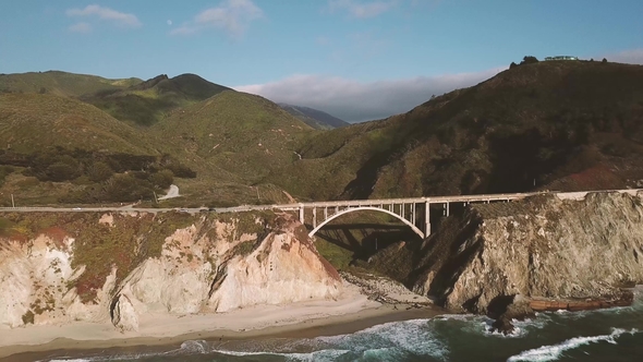Mountains on the Shore of the Ocean