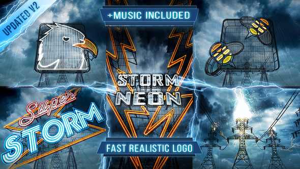 Electric Storm Logo - VideoHive 6812578