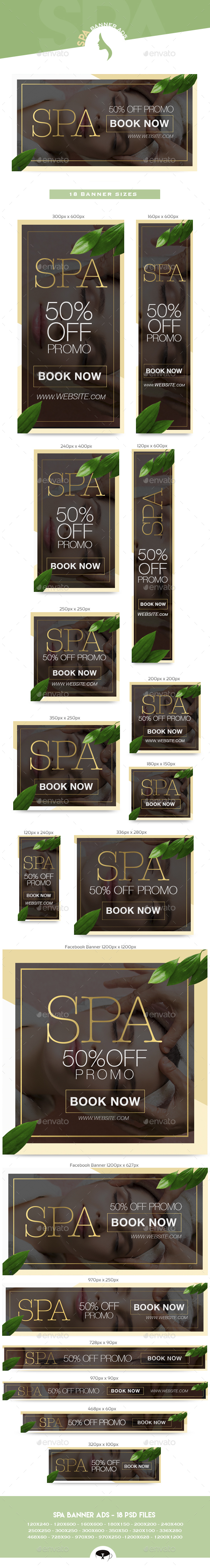 Spa Banner Ads - Banners & Ads Web Elements