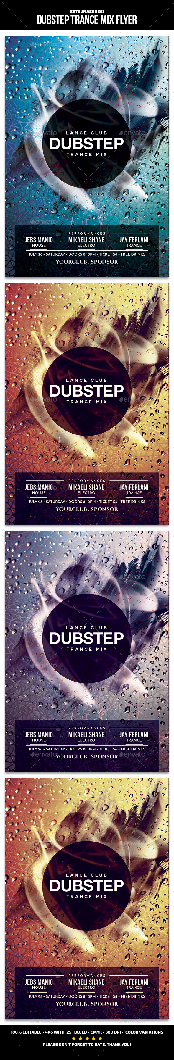 Dubstep Trance Mix Flyer - Events Flyers