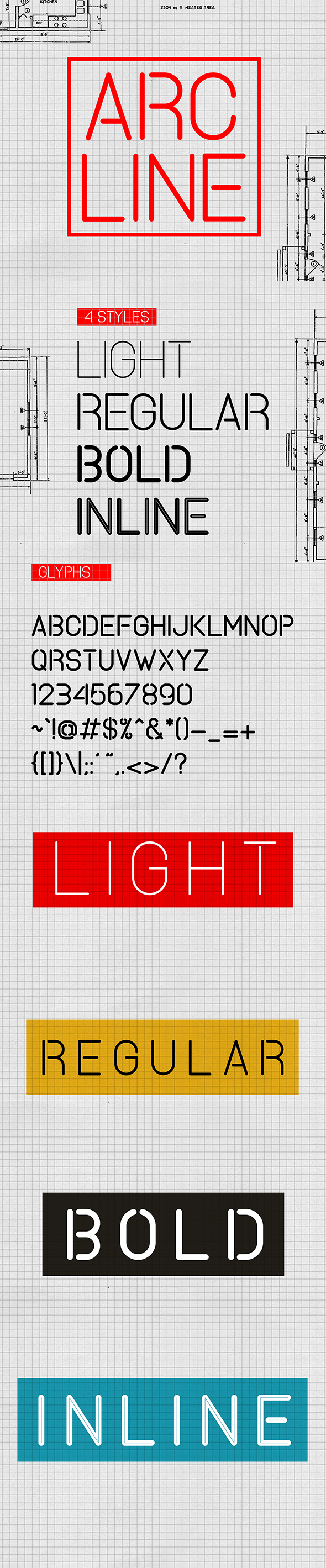 Arcline - Stencil & Type Decorative