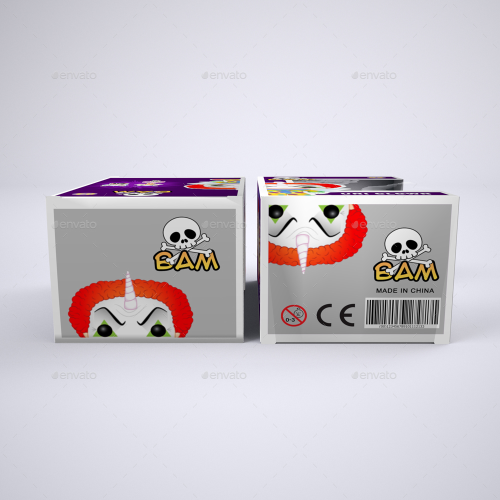 Download Vinyl Toy Box with Die Cut Window Packaging Mock-Up by Sanchi477 | GraphicRiver