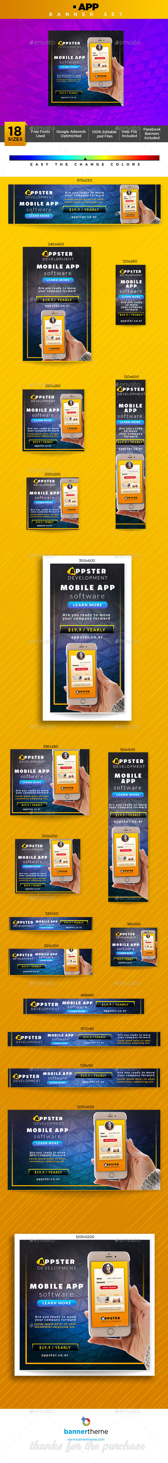 App Banner - Banners & Ads Web Elements