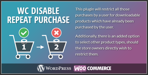 Woocommerce Disable Repeat - CodeCanyon 22249871