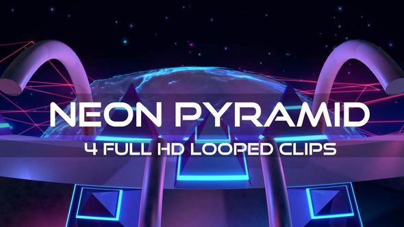 Neon Pyramid VJ Loop